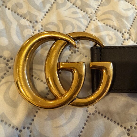 Gucci Marmont Wide Leather Belt